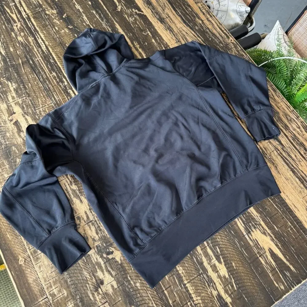 NIKE - FOOTBALL - Black Hoodie with Geometric Design - SMALL - Picture 14 of 16